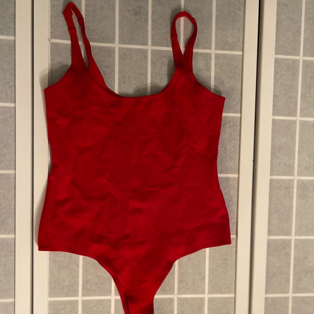 Red bodysuit